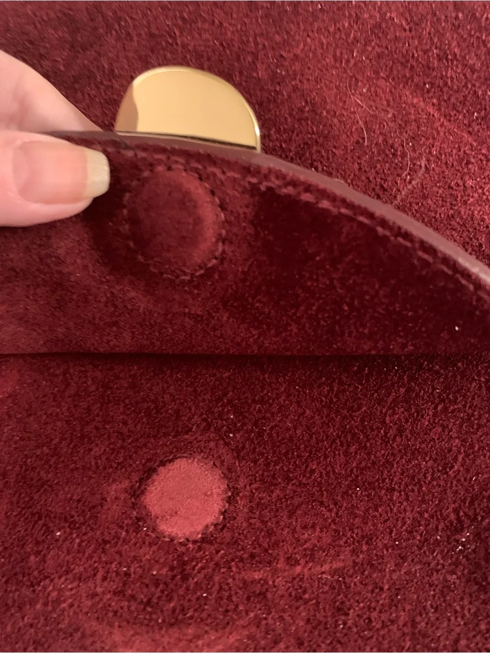 Madewell Red Suede bag - Picture 4 of 12